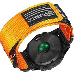 Nylon Sports Watch Band, 20mm Military Strap Compatible with Garmin Fenix 8 43mm /7S/7S Pro/6S/6S Pro/6S Sapphire/5S/5S Plus/5S Sapphire, Instinct 2S, Descent MK1S/2S, D2 Delta S, Approach S70-42mm
