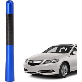 Anina 4.7 Inch Carbon Fiber Antenna Universal Radio Antenna Mast for Toyota Chevrolet Nissan Antenna AM/FM Radio Antenna (Blue)