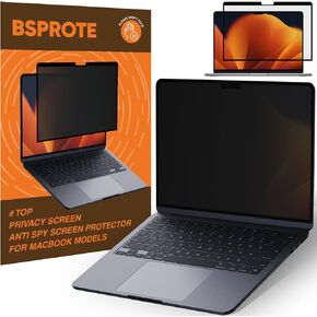 شاشة الخصوصية القابلة للإزالة لـ MacBook Pro 13 Inch (2016-2022 ، M1 ، M2) و MacBook Air 13 Inch (2018-2021 ، M1) ، مرشح حظر الضوء الأزرق المضاد للخلفي لـ Mac 13 '' '