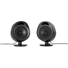 New SteelSeries Arena 3 Full-Range 2.0 Gaming Speakers – Immersive Audio – On-Speaker Controls – 4" Speaker Drivers – Wired & Bluetooth – 3.5mm Aux – PC, Mac, Mobile – Adjustable Stand (Renewed)