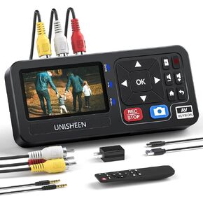 VHS to Digital Converter 2.0 - Converts Analog Video from VHS, VCRs, DVDs, DVR,Hi8, Mini DV,camcorders, and Cassette Tape and Game Consoles to Digital, Add Battery Holder