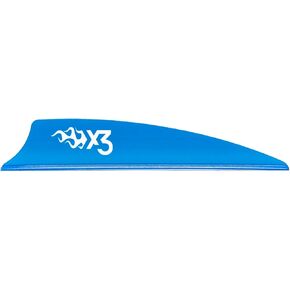 Bohning X3 Vane, 2.25", Satin Blue, 36pk