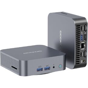 GEEKOM GT13 Pro Mini PC, 13th Gen Intel i9-13900HK Mini Computers (14C/20T,Up to 5.4GHz) 32GB DDR4 RAM & 1TB PCIe Gen 4 SSD, Windows 11Pro mini PC, Wi-Fi 6E/BT 5.2/USB 4.0/2.5G LAN/8K/Quad Displays