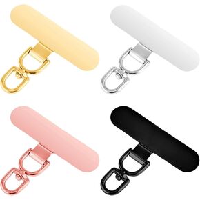 4 Pcs Phone Tether Phone Lanyard Tab Lanyard Accessories Universal Phone Tether Tabs Metal Phone Patches Universal Phone Strap Connector Replacement Universal Cellphone Lanyard Pad For Full Phone Case