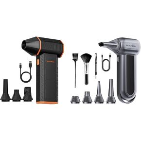 WOLFBOX MF100 Electric Air Duster-150000RPM Super Power Cordless Air Duster & WOLFBOX MF50 Electric Air Duster-110000RPM Powerful Air Duster