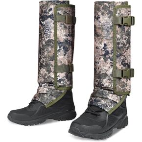 Leg Gaiters Hunting Gaiters, Adjustable Snow Boot Gaiters, Waterproof Snake Gaiters for Hiking Walking Skiing