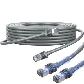 50FT Starlink Cable, Grey Starlink Gen 3 Cable for Starlink Standard V3/Starlink Mini, Waterproof Satellite Starlink Replacement Cable Outdoor Durable Starlink Cable Extension