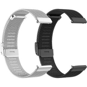 Wristband Compatible with Uaue T60/QXQ T60 for Men Women,Adjustable Soild Stainless Steel Metal Business Strap Replacement for Uaue T60/QXQ T60 Smartwatch Accessories