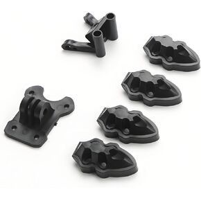 RC FPV Quadcopter Mounting Base Kit, Motor & Camera & Antenna Mounting Bases Complete Set for 5-10in RC FPV Quadcopter Drone Frame (Black)