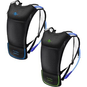 2Pack Hydration Backpack for Hiking with 2L Hydration Bladder - Lightweight Hydration Backpack with Big Storage for Kids Women Men Hiking Cycling Camping Running