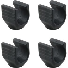 4pcs U-Shaped Clip Threaded Connector for Tripod Mount Fishing Light Clip Mounting Clip Outdoor Travel Flashlight Holder Black