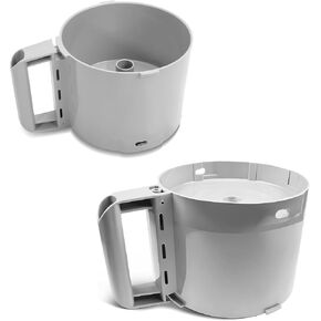 112204S Cutter Bowl متوافق مع روبوت كوبيه R2 وعاء ، معالج الطعام رمادي وعاء متوافق مع روبوت كوبيه R2 3L GB ، R2 DICE ، R2 DICE ، R2B ، R2N ، 3 QUART BOWN