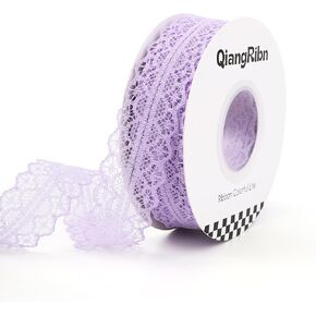 1.2Inch 25Yards Lace Trim Ribbon Pink Lace Ribbon for Gift Wrapping, Decoration, Handbook Diary, Sewing Trim, Handicrafts 1.2’ Hollow Pattern Ribbons