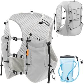 sportsnew Running Vest for Women Men, Lightweight 10L Hydration Backpack with Waterproof Phone Pocket, Breathable Pack for Hiking Trail Running Cycling Marathon