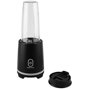 Black Single-Serve Blender With 1 Travel Lid, 16 Oz, New, Features An Efficient 220-Watt Motor, Dishwasher Safe