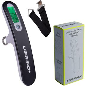 LEGEND Digital Archery Bow Scale for Draw Weight - Handheld, Portable Archery Accessories, Metal Hook, Archery Scale, Luggage Scale - Measuring Unit Display in Lbs, Kg, or Oz -110 lbs Maximum Poundage