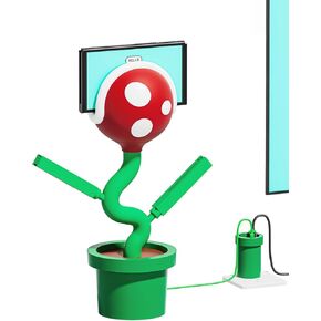 Piranha Plant Dock ، Gan Switch Charger Dock وكابل USB C ، محطة إرساء التبديل متوافقة مع Nintendo Switch/OLED/Joypad ، محطة الإرساء التبديل للتلفزيون