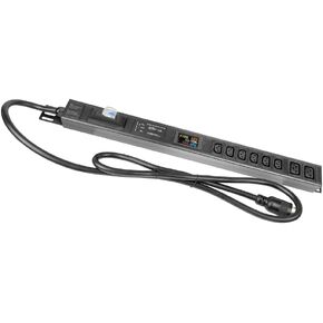 Multi Metered-Breaker-Surge Protection PDU, 240V, L6-30P, 30A, 7200watts, (6) C13 & (2) C19 Outlets, Crypto Mining PDU, Data Centre PDU, ASIC/RIGS PDU with LCD Display Multimeter