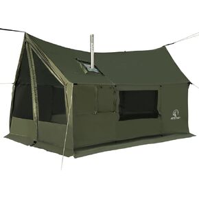 REDCAMP Large Hammock Hot Tent with Stove Jack, Waterproof & Windproof Winter Wall Tent with Snow Skirt, Ultralight 4 Season Tents for Camping, Hiking, Bushcraft, Backpacking