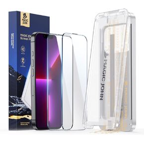 MAGIC JOHN 3rd Gen Upgraded for iPhone 16 Pro Max Screen Protector 6.9 Inch,HD Clear,Shatterproof Tempered Film,Auto Dust-Elimination,Bubble Free,Easy Installation,2 Pack