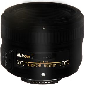 Nikon AF-S NIKKOR 50mm f/1.8G Len (Renewed)
