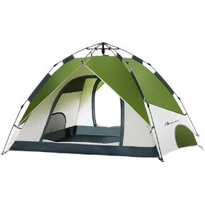 MOON LENCE Pop Up Tent Family Camping Tent for 4 Person, Portable Instant/Automatic Tent Waterproof Windproof for Camping Hiking Mountaineering