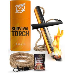 Fire Starter Survival Tool - All-in-One Flint and Steel Fire Starter Kit (Small and Rope Refill)