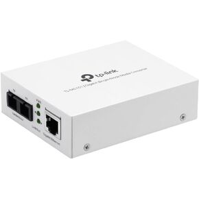 TP-Link Gigabit SFP to RJ45 Fiber Media Converter TL-MC101 | Fiber to Ethernet Converter | 10/100/1000Mbps RJ45 Port to 1000Base-LX Single-Mode Fiber, White