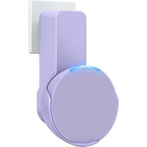 Maxonar Wall Mount ، ECH0 P0P الحائط حامل مكبر صوت لا توجد مسامير وحفر كابل مطلوبة تخزين مخفي متوافق مع NEST Google ، ECH0 P0P- أرجواني