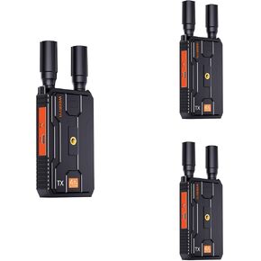 (1TX+2RX) Weeryyi 4K Wireless HDMl Transmitter and Receiver,Wireless HDMI Extender,656FT Ultra Long Distance Plug and Play, 2.4G&5G, for PC/Camera/HDTV/Projector/TV Box,etc (No App)