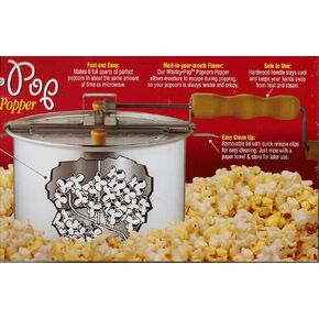 The Original Whirley-Pop 3-Minute Popcorn Popper