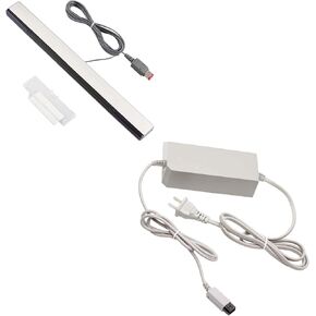 Xahpower Sensor Bar for Wii and Console Charger for Wii