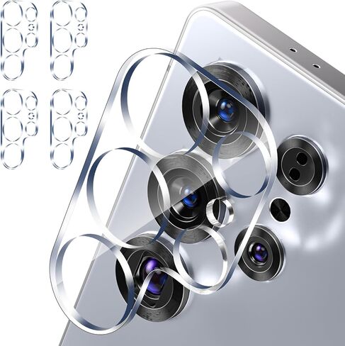 imluckies 4 Packs for Samsung Galaxy S25 Ultra Camera Lens Protector, Ultra-HD Tempered Glass & 9H Anti-Scratch Back Camera Screen Protective Film, Case-Friendly for S25Ultra, Clear in Kuwait