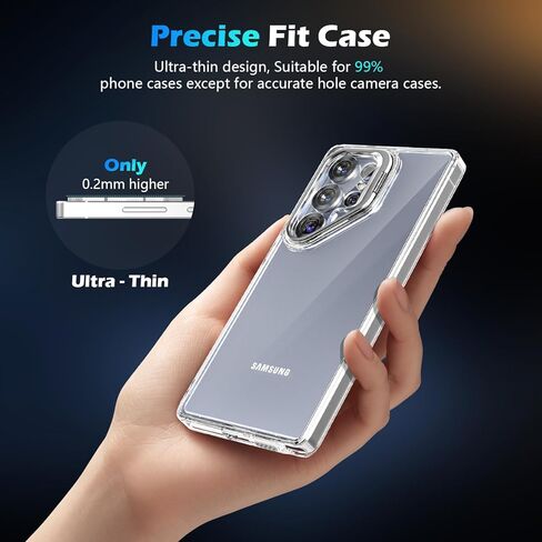 imluckies 4 Packs for Samsung Galaxy S25 Ultra Camera Lens Protector, Ultra-HD Tempered Glass & 9H Anti-Scratch Back Camera Screen Protective Film, Case-Friendly for S25Ultra, Clear in Kuwait