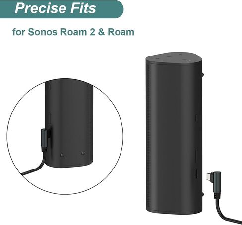 كابل شحن Kissmart لـ Sonos Roam 2/1 ، استبدال سلك كابل طاقة شاحن USB لمكبرات الصوت (3.3 قدم/1 م) (1) in Kuwait