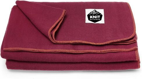 Large Military Wool Blanket - Warm & Thick Emergency Survival Blanket Great for Camping, Outdoors, Sports Events, Picnics, 4.5 lbs, 64" x 88" (Maroon) in Saudi Arabia