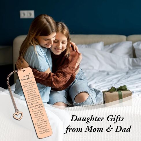 Gifts for Daughters Adult, Daughter Gifts from Mom, Mothers Day Gifts for Daughter, Birthday Gifts for Daughter Adult, Daughter Bookmark, Graudation Gifts for Teen Girls, Daughter Inspirational Gifts in Saudi Arabia