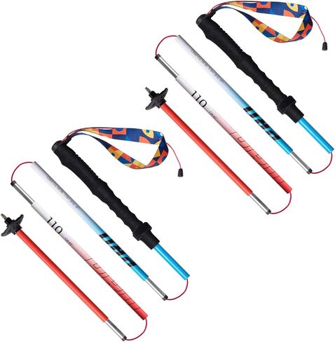 Aonijie Trail Running Poles 2 PCS أعمدة الرحلات في الهواء الطلق قابلة للطي ألومنيوم سبيكة عصي القفل السريع للغاية للتخييم المشي لمسافات طويلة ماراثون in Kuwait