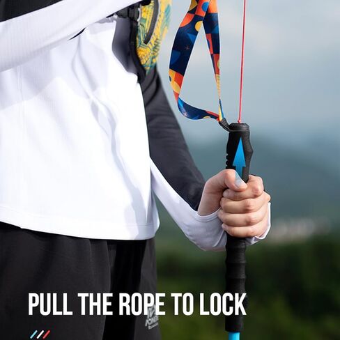 Aonijie Trail Running Poles 2 PCS أعمدة الرحلات في الهواء الطلق قابلة للطي ألومنيوم سبيكة عصي القفل السريع للغاية للتخييم المشي لمسافات طويلة ماراثون in Kuwait