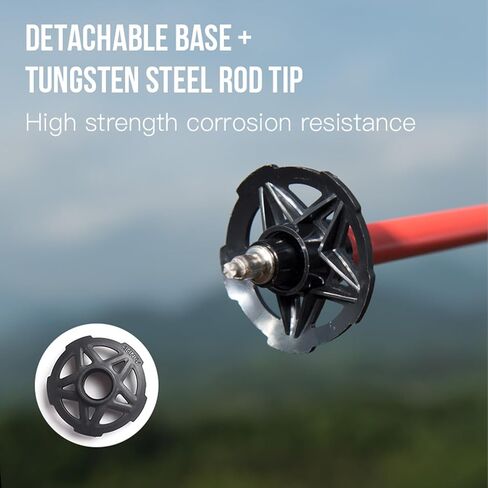 Aonijie Trail Running Poles 2 PCS أعمدة الرحلات في الهواء الطلق قابلة للطي ألومنيوم سبيكة عصي القفل السريع للغاية للتخييم المشي لمسافات طويلة ماراثون in Kuwait