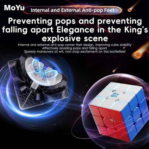 Moyu Weilong WRM V9 2023 MagLev Ball-core UV Coated Speed Cube 3x3 Stickerless Puzzle Cube Professional MagLev Magnetic Master Cube (20-Magnet MagLev+Ball-Core+UV Coated) in Kuwait
