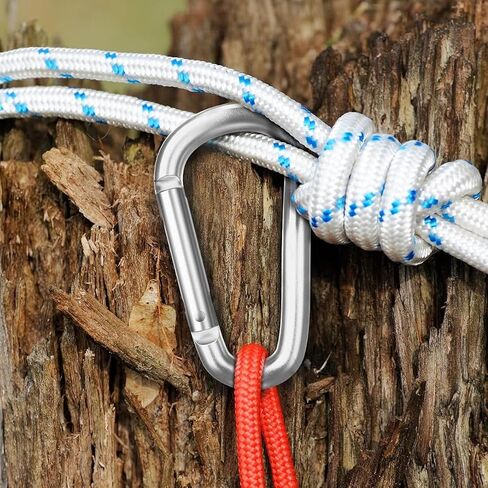 Carabiner Keychain Clip -3 "الألومنيوم Carabiner D Ring ، مقاطع Caribeener ، خطاف SPRING SNAP لمقطع سلسلة المفاتيح in Kuwait