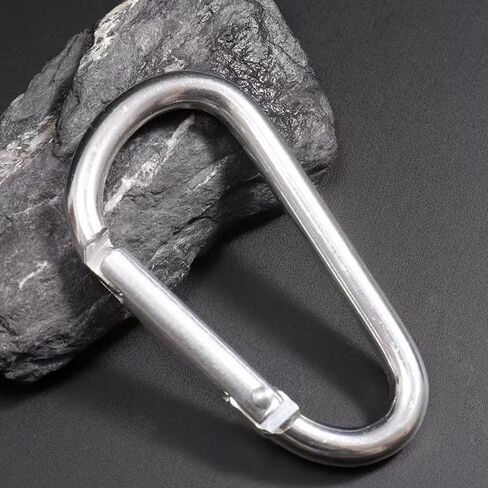 Carabiner Keychain Clip -3 "الألومنيوم Carabiner D Ring ، مقاطع Caribeener ، خطاف SPRING SNAP لمقطع سلسلة المفاتيح in Kuwait