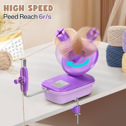 MIAOKE Yarn Ball Winder Smooth Hand Crank, Convenient Yarn Winder with 12 Marking Pin and Scissors Easy Installation, Yarn Winder for Crocheting, Gife and Good Helper for Knitting Enthusiast-B in Saudi Arabia