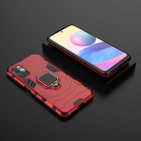 حالة مغناطيس لـ Xiaomi Redmi Note 13 Pro Plus Woving Hard Fracking مع قبضة ، قذيفة الصدمات الدائرية المعدنية [متوافقة مع تركيب السيارة المغناطيسية] (أسود) (أسود) in Kuwait