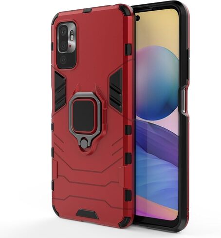 حالة مغناطيس لـ Xiaomi Redmi Note 13 Pro Plus Woving Hard Fracking مع قبضة ، قذيفة الصدمات الدائرية المعدنية [متوافقة مع تركيب السيارة المغناطيسية] (أسود) (أسود) in Kuwait