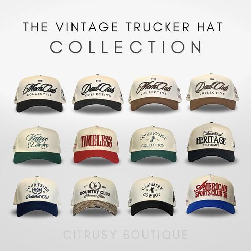 Vintage Mom & Dad Trucker Hats | Men & Women | Kids Grandpa Boy Mom Girl Dad Hats | Country Western | Cotton | Snapback in Saudi Arabia