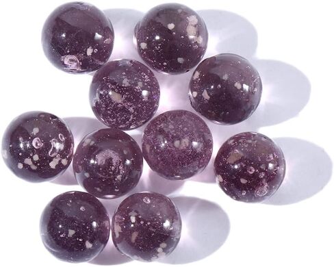 10pcs Glass Marbles توهج في ألعاب Marble Marble Multi Multi-Color Multi Luminous و Diy Home Decoration يدير التعلم والتعليم (0.47 بوصة) (شفافة) in Saudi Arabia