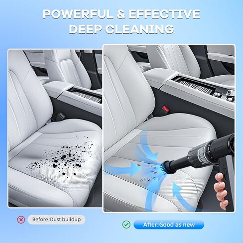 Electric Air Duster, Rechargeable Air Duster with Brushless Motor, Adjustable Compressed Air Dusters, Powerful & High Speed Mini Blower, Portable Air Blower for Keyboard Clean, Outdoor and Car in Saudi Arabia