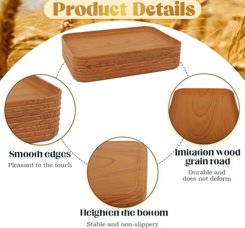 صواني فنية بلاستيكية ، 10 عبوات كبيرة من الصواني البلاستيكية القابلة للتكديس الصواني الحرف اليدوية صينية تقديم صينية ، والطلاء ، والخرز ، ودرج التخزين والتقديم (12.2 × 8.9 بوصة) (أخضر) in Kuwait